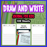 Back To School Classroom Draw and Write Journal blank line