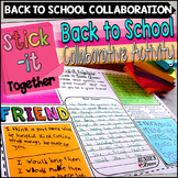 Back To School Collaborative Activity Stick It Together Responses