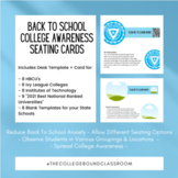 College Awareness Cards for Seating, Boards + Activities