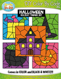 Halloween Color By Code Clipart {Zip-A-Dee-Doo-Dah Designs}