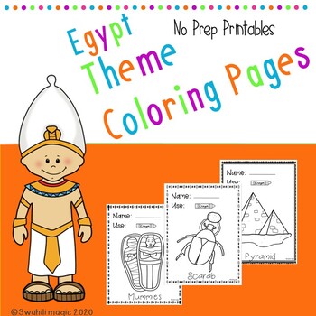 Preview of Coloring Pages for kids| Egypt