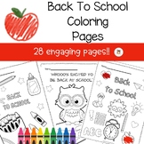 Back To School Coloring Pages - Preschool Pre-K Kindergart