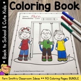 Back To School Coloring Pages and Cute Students Coloring P