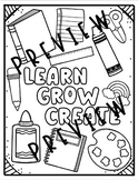 Back To School Coloring Sheets