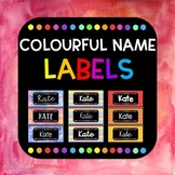 Back To School - Colourful Name Labels