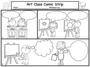back to school comic strip writing by jessicas resources