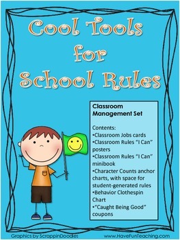 Preview of Back To School - Cool Tools for School Rules Activity Pack