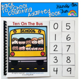 Back To School Counting Adapted Book