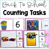 Back To School Counting Tasks