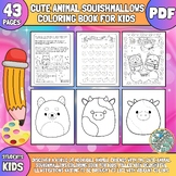 Back To School Cute Squitshmallows Kids Coloring Sheets #F