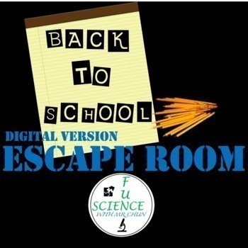 Preview of Back To School Digital Escape Room | Distance Learning