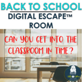 Back To School Digital Escape Room | First Week Activities