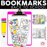 Back To School Doodle Bookmarks