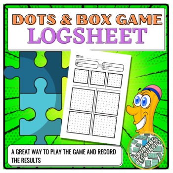 Preview of Back To School Dots & Box Game Board | Game Puzzle Book  #FSSparklers23