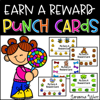 Punch Cards for Kids, Happy Face Punch Cards, Printable punch cards, incentive cards for students