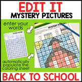 Editable Color by Code Sight Word Mystery Pictures - Back 