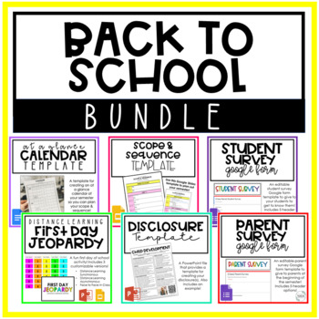 Preview of Back To School Essentials | BUNDLE | Get Organized & Prepared | For Any Class
