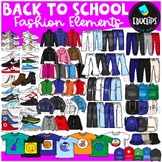 School Fashion Elements | Teen Clothing Clip Art Set {Educ