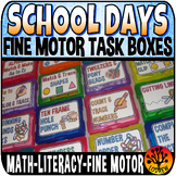 Back To School Fine Motor Task Boxes 4 x 6 Hands On Activi