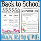Back To School! First Day Scavenger Hunt & Get to Know The