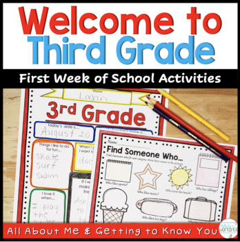 Back To School | First Day of School Activities 3rd Grade by White's ...