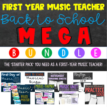 Preview of Back To School First-Year Music Teacher BUNDLE