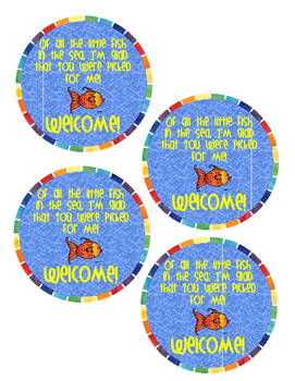 Back To School Fish Tags by Truett's Teacher Supplies | TpT