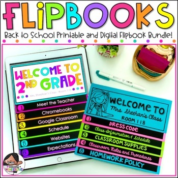 Meet the Teacher Template, Editable Flip Book