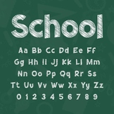 Back To School Font | Chalk Board Letters | FontStation