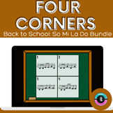 Back To School Four Corners Music Game Bundle | So Mi | So