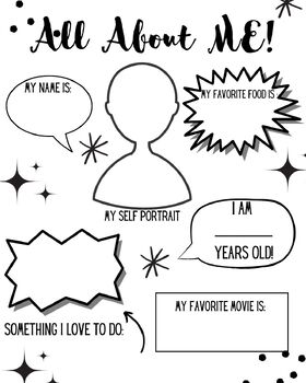 Back To School-Free All About Me Printable by Miss Alexanders Pre K Faves