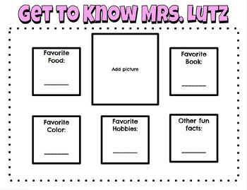 Preview of Back To School: Get To Know Teacher (Editable) Slides - Bulletin Board Display