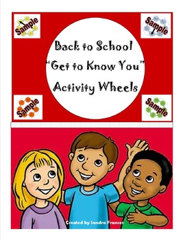 Preview of Back To School "Get To Know You Wheels"