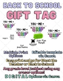 Back To School - Getting a Grip Student Gift Tags