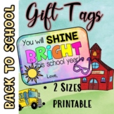 Back To School Gift Tags (sunglasses)