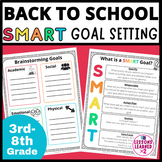 Back To School SMART Goal Setting Activities for 3rd-8th grades