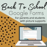 Back To School Google Forms