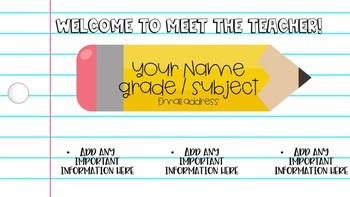 Back To School Google Slides Template by The Science Techie TpT