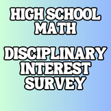 Back To School - High School Math Survey