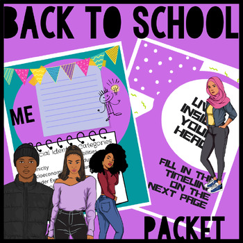 Preview of Back To School Journal Workbook-All About Me-Secondary Level