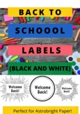 Back To School Labels