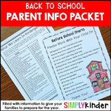 Meet the Teacher - Back To School - Letters to Parents
