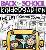 Preview of Back To School Literacy & Math Activities for Kindergarten
