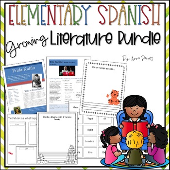 Preview of Elementary Spanish Literature Activities Bundle *Growing*