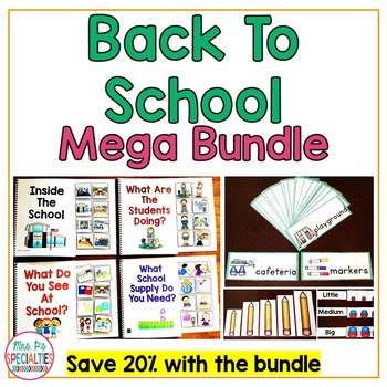 Preview of Back To School MEGA BUNDLE - Interactive Books, Theme Units, Comprehension