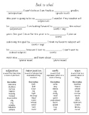 Back To School Mad Libs