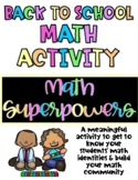 Back To School Math Activity: Math Superpowers