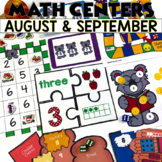 Back To School Math Centers and Activities for August and 