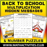 Back To School Math Puzzles: Hidden Math Messages and BTS 