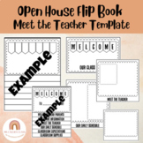 Back To School Meet the Teacher, Open House Flip Book, Abo